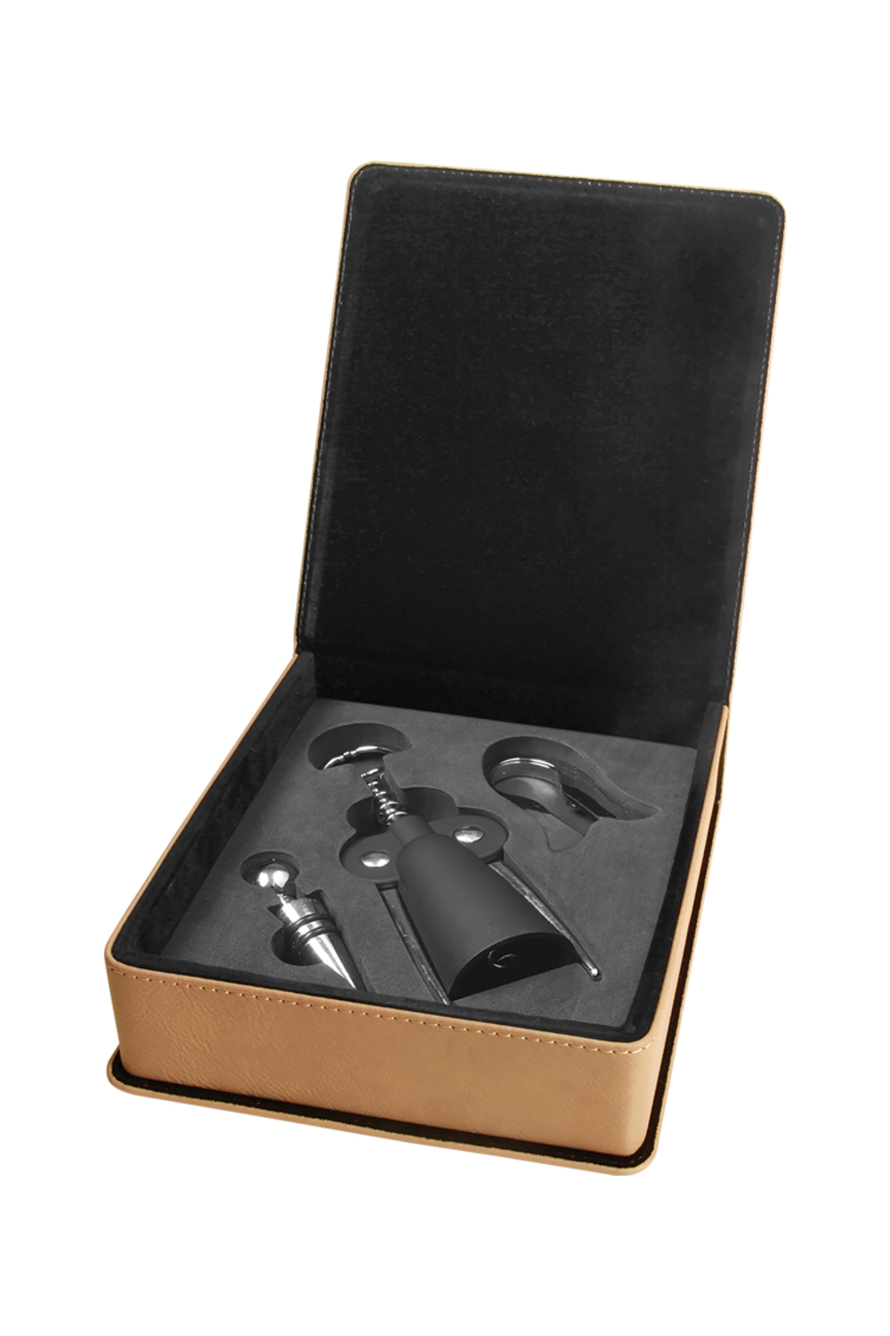 Leatherette 3-Piece Wine Tool Gift Set